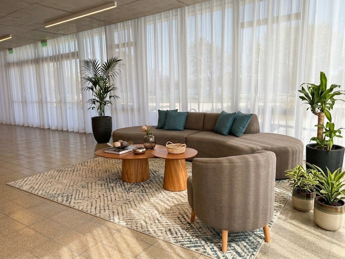 Lobby del hotel LM Villa Olímpica